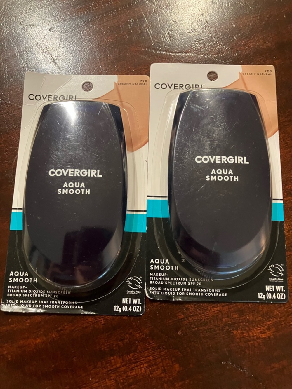 COVERGIRL Aqua Smooth Compact Makeup - Creamy Natural Set-2 pack